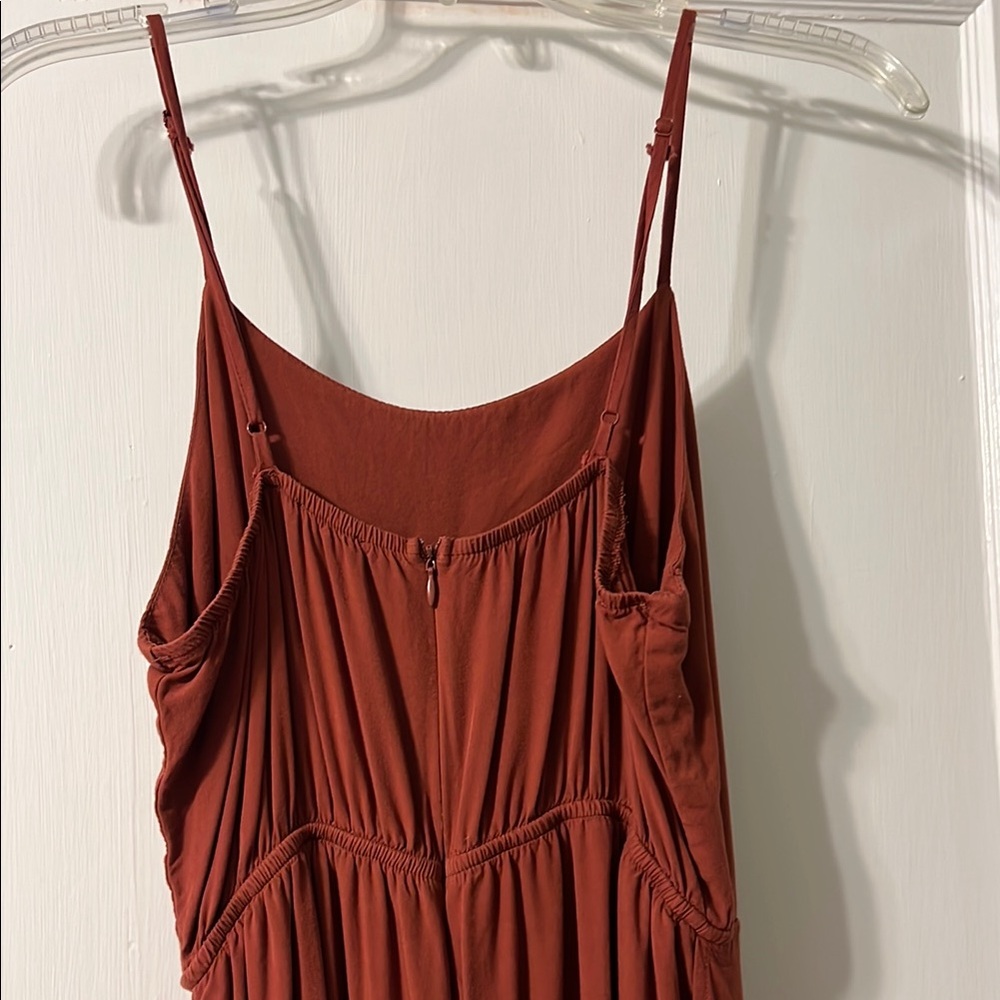 Shinestar medium Rust Brown Jumpsuit - Picture 3 of 6